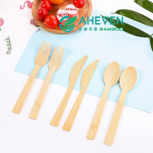 Natural Biodegradable Bamboo Cutlery Disposable Healthy Spoons Tableware